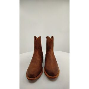 Quince Men Crafted Leather Western Zip Boot Whiskey Shoes 10.5